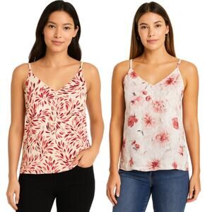 White House Black Market Reversible Chiffon Cami EUC Size Small